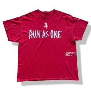 Travis Scott Houston Rockets Run as One Tee Red XL